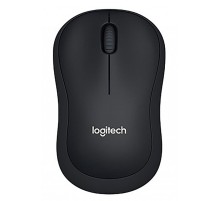 Мышь Logitech B220 черный оптическая (1000dpi) беспроводная USB