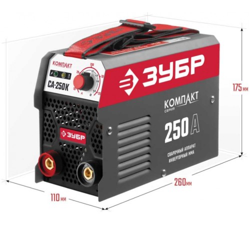 Сварочный аппарат Зубр СА-250К инвертор ММА 8.4кВт