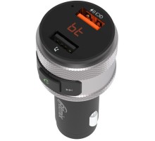 Автомобильный FM-модулятор Ritmix FMT-A707 черный MicroSD BT USB (80000131)