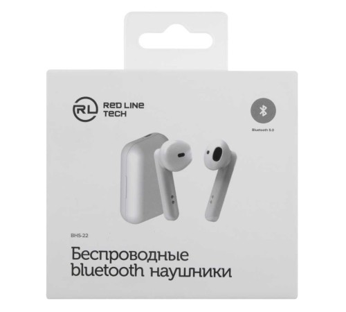 Гарнитура вкладыши Redline BHS-22 белый беспроводные bluetooth в ушной раковине (УТ000019149) Гарнитура вкладыши Redline BHS-22 белый беспроводные bluetooth в ушной раковине (УТ000019149)