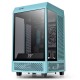 Корпус Thermaltake The Tower 100 Turquoise черный без БП miniITX 1x120mm 3x140mm 2xUSB3.0 audio bott PSU