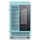 Корпус Thermaltake The Tower 100 Turquoise черный без БП miniITX 1x120mm 3x140mm 2xUSB3.0 audio bott PSU