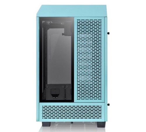 Корпус Thermaltake The Tower 100 Turquoise черный без БП miniITX 1x120mm 3x140mm 2xUSB3.0 audio bott PSU