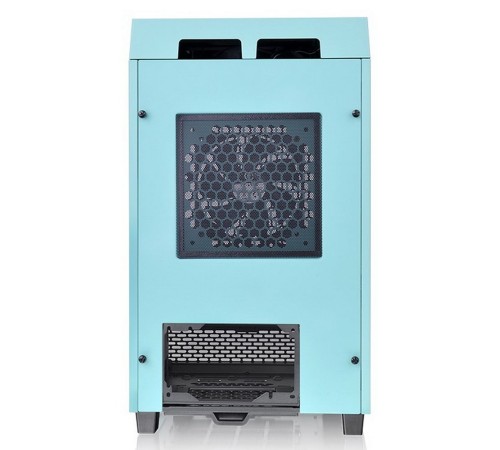 Корпус Thermaltake The Tower 100 Turquoise черный без БП miniITX 1x120mm 3x140mm 2xUSB3.0 audio bott PSU