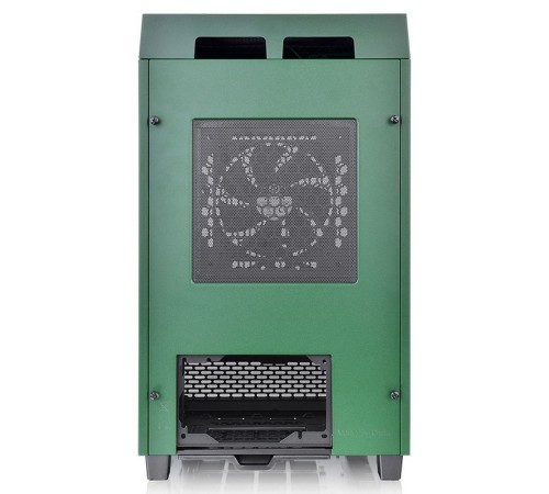 Корпус Thermaltake The Tower 100 Racing Green черный без БП miniITX 1x120mm 3x140mm 2xUSB3.0 audio bott PSU