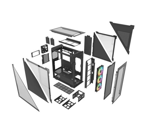 Корпус Thermaltake Divider 500 TG черный без БП ATX 3x120mm 3x140mm 2xUSB3.0 audio bott PSU Корпус Thermaltake Divider 500 TG черный без БП ATX 3x120mm 3x140mm 2xUSB3.0 audio bott PSU