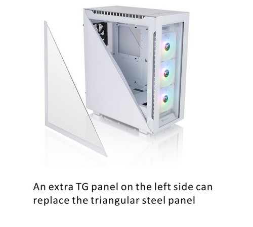 Divider 500 TG Snow ARGB CA-1T4-00M6WN-01 White/Win/SPCC/Tempered Glass*4/120mm ARGB Fan*3/120mm Standard Fan*1 (527897)