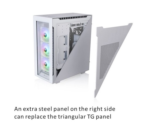 Divider 500 TG Snow ARGB CA-1T4-00M6WN-01 White/Win/SPCC/Tempered Glass*4/120mm ARGB Fan*3/120mm Standard Fan*1 (527897)