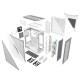 Divider 500 TG Snow ARGB CA-1T4-00M6WN-01 White/Win/SPCC/Tempered Glass*4/120mm ARGB Fan*3/120mm Standard Fan*1 (527897)