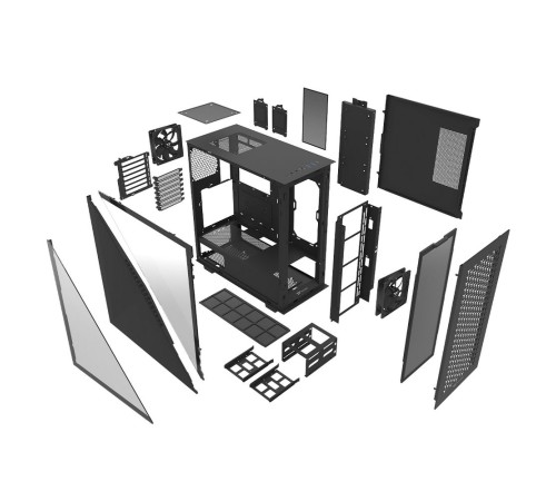 Divider 300 TG Air CA-1S2-00M1WN-02 Black/Win/SPCC/Tempered Glass*1/Mesh Front Panel/120mm Standard Fan*2 (528603)