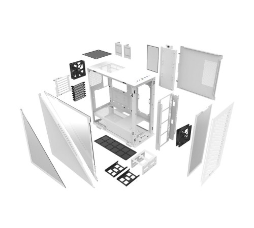 Divider 300 TG Air Snow CA-1S2-00M6WN-02 Snow/Win/SPCC/Tempered Glass*1/Mesh Front Panel/120mm Standard Fan*2 (528610)