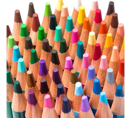 Карандаши цветные Deli 6565 липа 24цв. цветной корпус мет.кор.