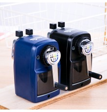 Точилка для карандашей механическая Deli 71156BLUE 1 отверстие металл синий