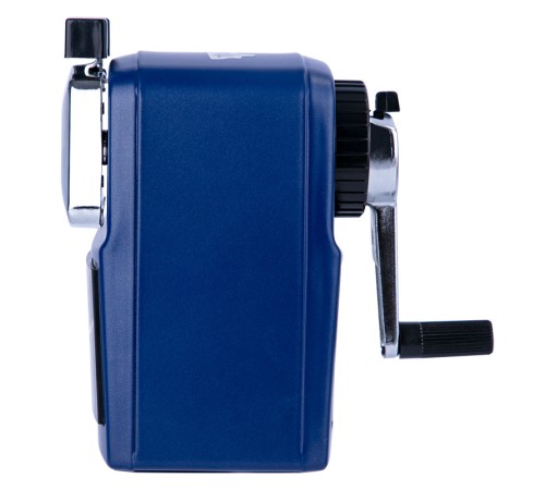 Точилка для карандашей механическая Deli 71156BLUE 1 отверстие металл синий Точилка для карандашей механическая Deli 71156BLUE 1 отверстие металл синий