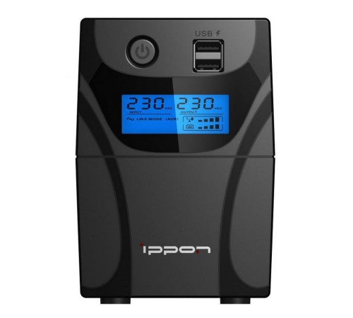Источник бесперебойного питания Ippon Back Power Pro II 600 360Вт 600ВА черный Источник бесперебойного питания Ippon Back Power Pro II 600 360Вт 600ВА черный