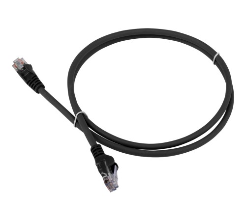 Патч-корд Lanmaster LAN-PC45/U5E-5.0-BK вилка RJ-45-вилка RJ-45 кат.5е 5м чёрный LSZH (уп.:1шт)