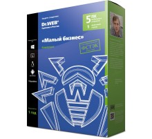 ПО Dr.Web «Малый бизнес» BOX для 5 ПК/1 сервер/5 пользователей почты на 1 год (BBZ-C-12M-5-A3)