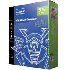 ПО Dr.Web «Малый бизнес» BOX для 5 ПК/1 сервер/5 пользователей почты на 1 год (BBZ-C-12M-5-A3)