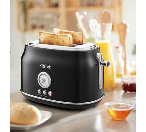 Тостер Kitfort KT-2038-1 685Вт черный Тостер Kitfort KT-2038-1 685Вт черный
