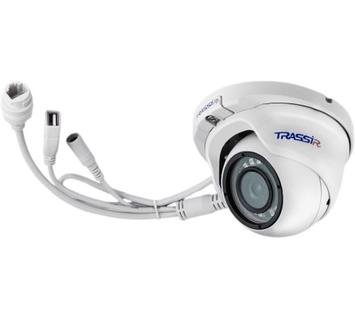 Видеокамера IP Trassir TR-D8121IR2 2.8-2.8мм цветная корп.:белый