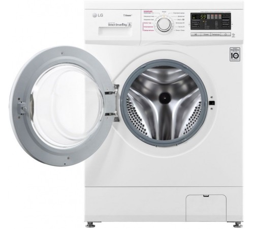 Стиральная машина LG F1296NDS0 класс: A загр.фронтальная макс.:6кг белый