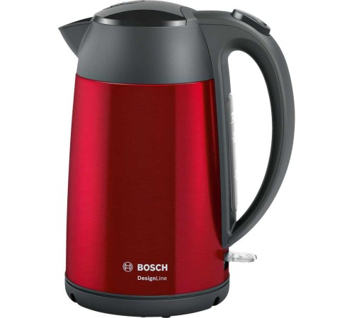 Чайник электрический Bosch TWK3P424 1.7л. 2400Вт красный (корпус: нержавеющая сталь)