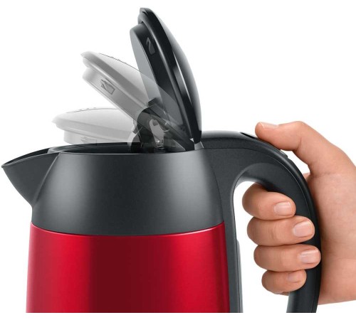 Чайник электрический Bosch TWK3P424 1.7л. 2400Вт красный (корпус: нержавеющая сталь)