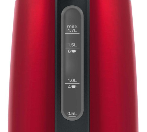 Чайник электрический Bosch TWK3P424 1.7л. 2400Вт красный (корпус: нержавеющая сталь)