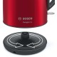 Чайник электрический Bosch TWK3P424 1.7л. 2400Вт красный (корпус: нержавеющая сталь)