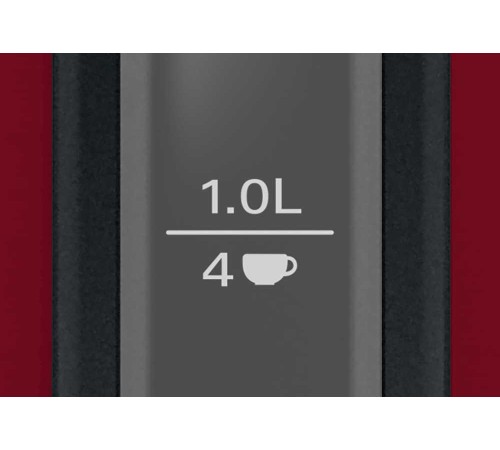 Чайник электрический Bosch TWK3P424 1.7л. 2400Вт красный (корпус: нержавеющая сталь)