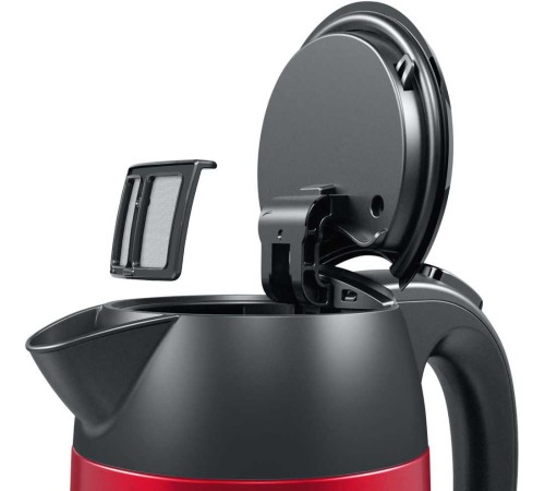 Чайник электрический Bosch TWK3P424 1.7л. 2400Вт красный (корпус: нержавеющая сталь)