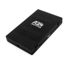USB 2.0 Внешний корпус 2.5" SATA HDD/SSD AgeStar SUBCP1 (BLACK) USB2.0, пластик, черный, безвинтовая конструкция		 {160} (670208)