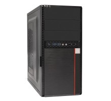 Minitower BA-204U-AA400 (mATX, БП AA400 с вент. 8см, 2*USB+2*USB3.0, аудио, черный) 