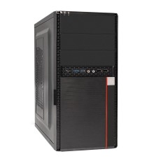 Minitower BA-204U-AA400 (mATX, БП AA400 с вент. 8см, 2*USB+2*USB3.0, аудио, черный) 