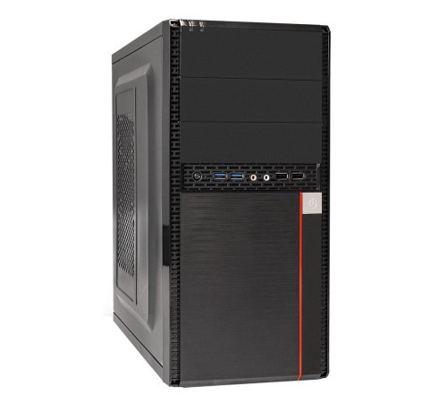 Minitower BA-204U-AA400 (mATX, БП AA400 с вент. 8см, 2*USB+2*USB3.0, аудио, черный) 