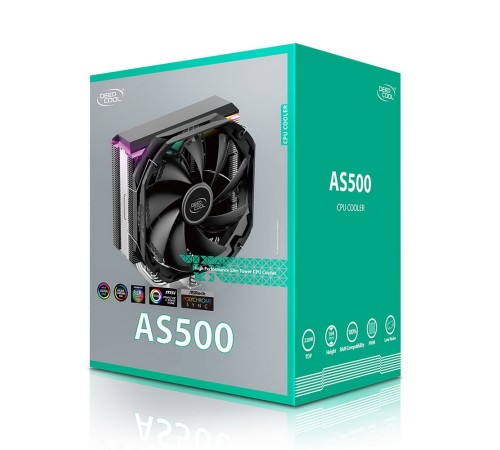 Кулер для процессора DEEPCOOL AS500 (R-AS500-BKNLMN-G) Кулер для процессора DEEPCOOL AS500 (R-AS500-BKNLMN-G)