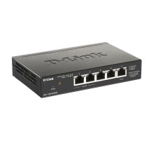 Коммутатор D-Link DGS-1100-05PDV2/A1A, L2 Smart Switch with 4 10/100/1000Base-T ports and 1 10/100/1000Base-T PD port(2 PoE ports 802.3af (15,4 W), PoE Budget 18W from 802.3at / 8W from 802.3af).2K Mac address, (DGS-1100-05PDV2/A1A)