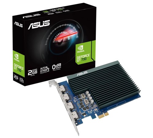Видеокарта Asus PCI-E GT730-4H-SL-2GD5 NVIDIA GeForce GT 730 2048Mb 128 DDR5 700/1100 DVIx1 HDMIx1 CRTx1 HDCP Ret Видеокарта Asus PCI-E GT730-4H-SL-2GD5 NVIDIA GeForce GT 730 2048Mb 128 DDR5 700/1100 DVIx1 HDMIx1 CRTx1 HDCP Ret