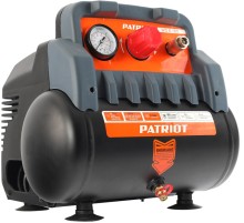 Компрессор поршневой Patriot WO 6-180 безмасляный 180л/мин 6л 1100Вт черный/оранжевый