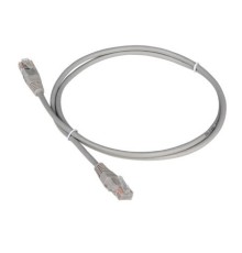 Патч-корд Lanmaster TWT-45-45-0.15-GY вилка RJ-45-вилка RJ-45 кат.5е 0.15м серый ПВХ (уп.:1шт)