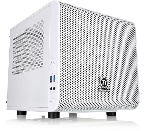 Корпус Thermaltake Core V1 Snow белый без БП miniITX 1x200mm 2xUSB3.0 audio bott PSU