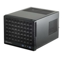 SST-SG13B Sugo Mini-ITX Compact Computer Cube Case, Mesh Front Panel, black, RTL {4}