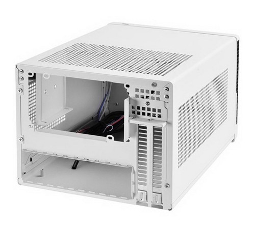 SST-SG13WB-Q (USB 3.0) Sugo Mini-ITX Compact Computer Cube Case, Plastic Front Panel with Faux Aluminum Finish, black white, RTL {4}