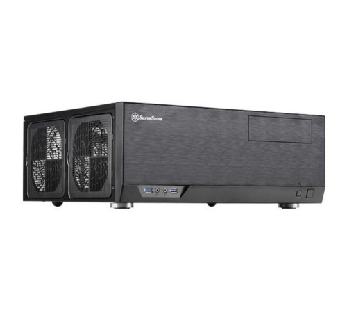 SST-GD09B Grandia HTPC ATX Computer Case, Silent High Airflow Performance, black  (221280)
