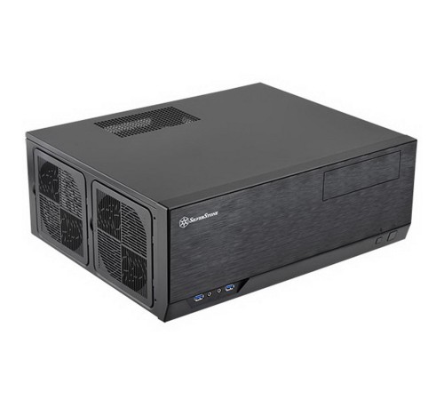 SST-GD09B Grandia HTPC ATX Computer Case, Silent High Airflow Performance, black  (221280)
