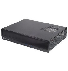 SST-ML03B Milo Slim HTPC Micro ATX Silent Computer Case, black  (967427)