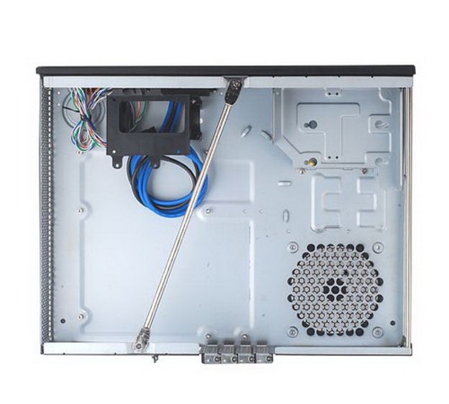 SST-ML03B Milo Slim HTPC Micro ATX Silent Computer Case, black  (967427)