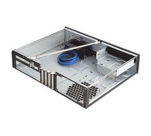 SST-ML03B Milo Slim HTPC Micro ATX Silent Computer Case, black  (967427)