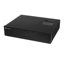 SST-ML04B ML04B (USB 3.0) Milo Slim HTPC Micro ATX Silent Computer Case, lockable, black