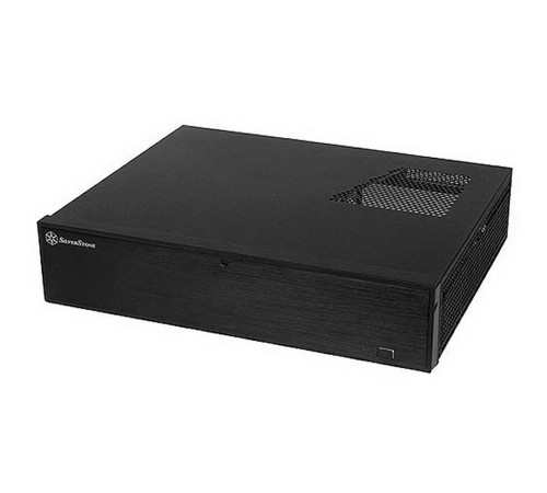SST-ML04B ML04B (USB 3.0) Milo Slim HTPC Micro ATX Silent Computer Case, lockable, black